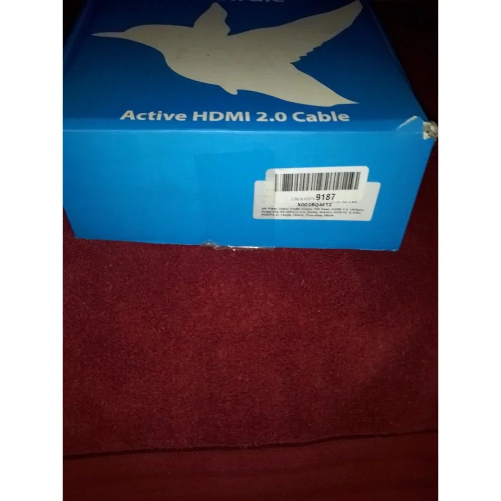 I Birdie Active HDMI 2.0 Cable 150 ft 4k fiber optic HDMI 18Gbps supports 4 k